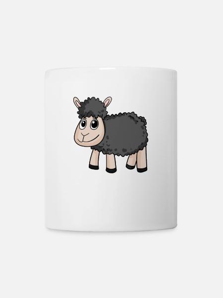 Schwarzes Schaf - Tasse - Weiß