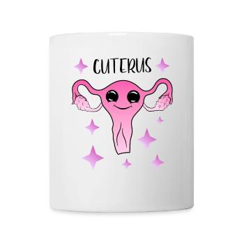 Cuterus - niedlicher Uterus - Tasse - Weiß - Vorne