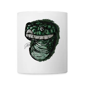 le serpent vert agile, les cadeaux d’animaux - Mug blanc - blanc - Devant