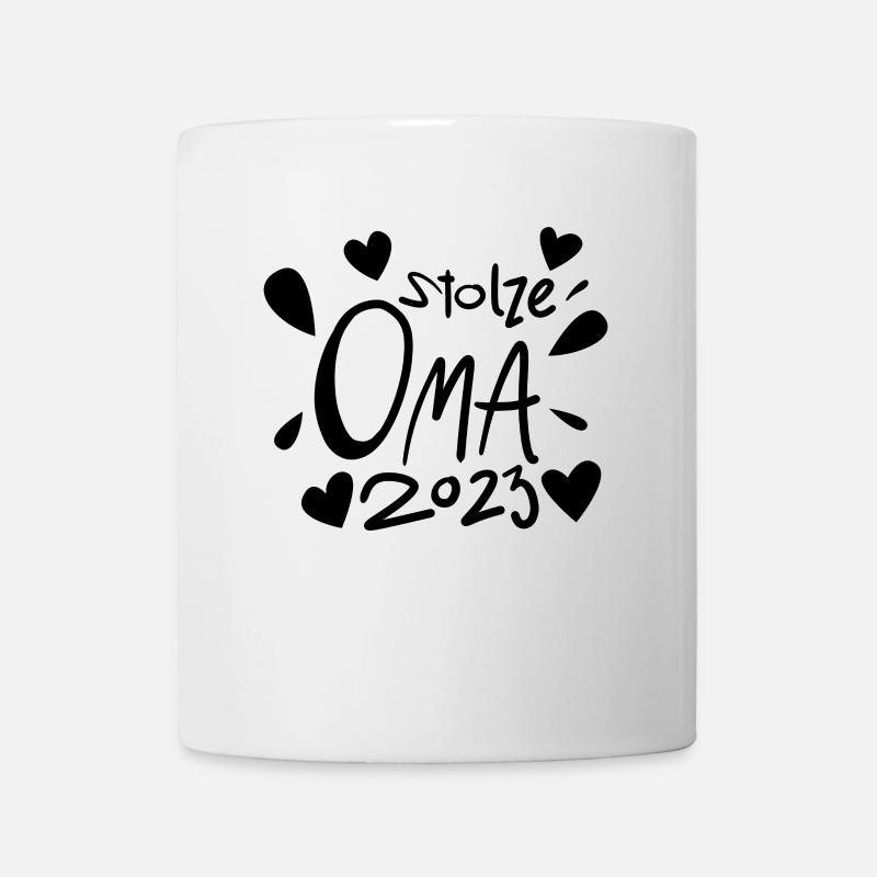 Oma 2023 - Werdende Oma 2023 - Tasse - Weiß