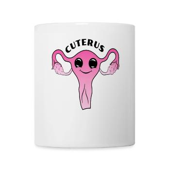 Cuterus niedlicher Uterus - Tasse - Weiß - Vorne