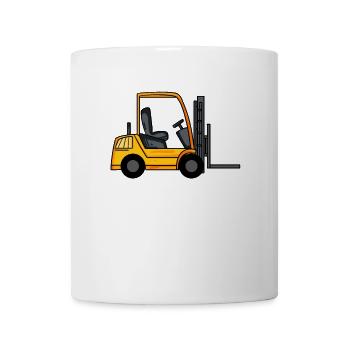 Gabelstapler - Tasse - Weiß - Vorne
