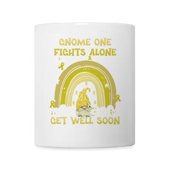Gnome One Fights Alone Sarcoma Cancer - Mug - white - Front