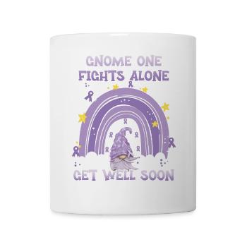 Gnome One Fights Alone Cancer Awareness - Mug - white - Front