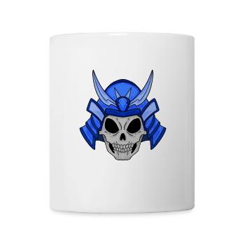 Crâne de samouraï - Mug blanc - blanc - Devant