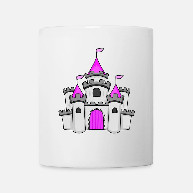 Mädchen Prinzessin Burg - Tasse - Weiß