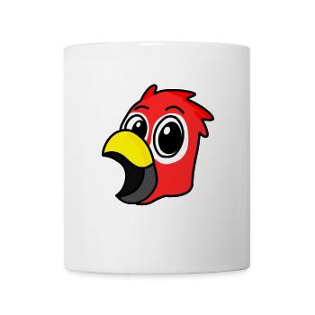 Papagei Kopf Vogel - Tasse - Weiß - Vorne