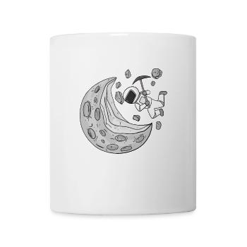 Astronaut Moon Crescent - Mug - white - Front