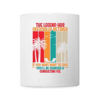 The legend is officially retired - Mug - white - Front