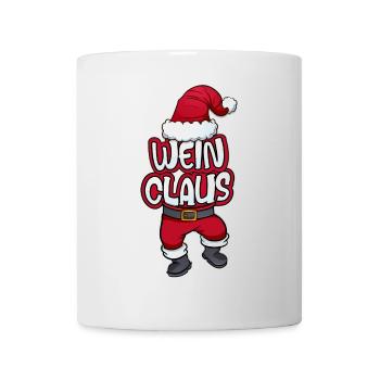 Wein Claus Weihnachtsmann Kostüm Familien Outfit - Tasse - Weiß - Vorne