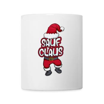 Sauf Claus Weihnachtsmann Kostüm Familien Outfit - Tasse - Weiß - Vorne