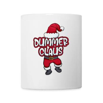 Dummer Claus Weihnachtsmann Kostüm Familien Outfit - Tasse - Weiß - Vorne