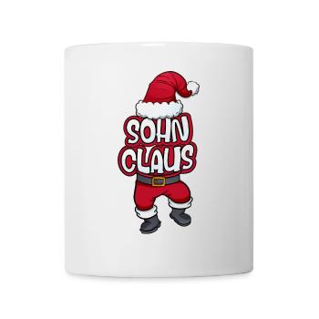 Sohn Claus Weihnachtsmann Kostüm Familien Outfit - Tasse - Weiß - Vorne