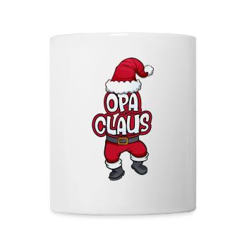 Opa Claus Weihnachtsmann Kostüm Familien Outfit - Tasse - Weiß - Vorne