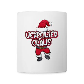 Verpeilter Claus Weihnachtsmann Kostüm Familien - Tasse - Weiß - Vorne