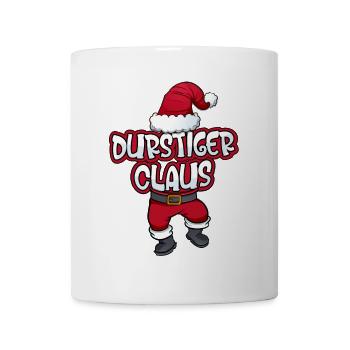 Durstiger Claus Weihnachtsmann Kostüm Familien - Tasse - Weiß - Vorne