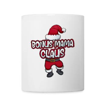 Bonus Mama Claus Weihnachtsmann Kostüm Familien - Tasse - Weiß - Vorne