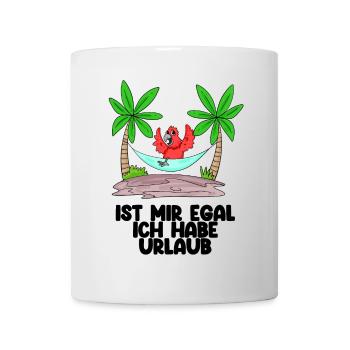Urlaub - Tasse - Weiß - Vorne