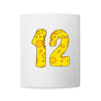 12 years old cheese - 12th birthday gift - Mug - white - Front