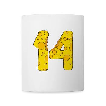 14 years old cheese - 14th birthday gift - Mug - white - Front