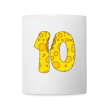 10 Jahre alt Käse - 10. Geburtstag Geschenk - Tasse - Weiß - Vorne