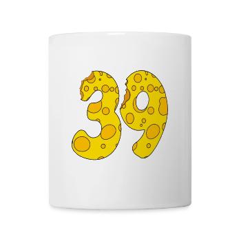 39 Jahre alt - 39. Geburtstag Geschenk - 1939 - Tasse - Weiß - Vorne