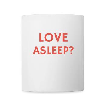 Citation de relation drôle s’endormir - Mug blanc - blanc - Devant