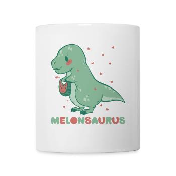 Pastèque pastèque végétarienne T Rex - Mug blanc - blanc - Devant