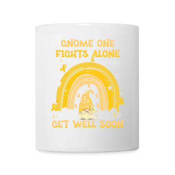 Gnome One Fights Alone Childhood Cancer - Mug - white - Front