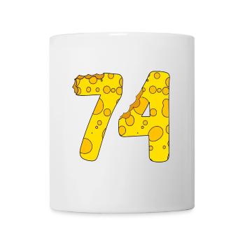 74 ans - Cadeau du 74e anniversaire - 1974 - Mug blanc - blanc - Devant