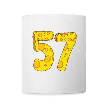 57 Jahre alt - 57. Geburtstag Geschenk - 1957 - Tasse - Weiß - Vorne