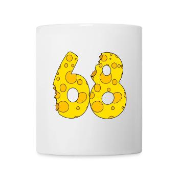 68 Jahre alt - 68. Geburtstag Geschenk - 1968 - Tasse - Weiß - Vorne
