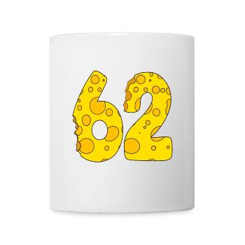 62 Jahre alt - 62. Geburtstag Geschenk - 1962 - Tasse - Weiß - Vorne