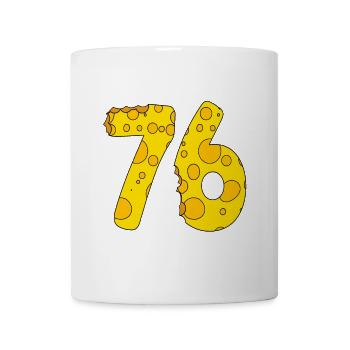 76 Jahre alt - 76. Geburtstag Geschenk - 1976 - Tasse - Weiß - Vorne