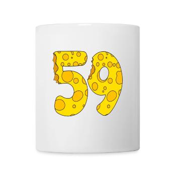 59 Jahre alt - 59. Geburtstag Geschenk - 1959 - Tasse - Weiß - Vorne