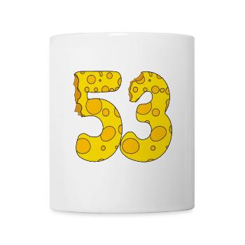 53 Jahre alt - 53. Geburtstag Geschenk - 1953 - Tasse - Weiß - Vorne
