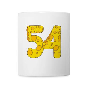 54 ans - Cadeau de 54e anniversaire - 1954 - Mug blanc - blanc - Devant