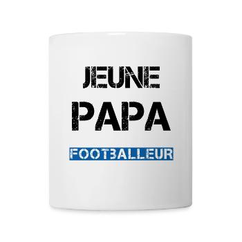 Jeune Papa Footballeur - Mug blanc - blanc - Devant