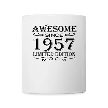 1957 - Jahrgang 1957 - Tasse - Weiß - Vorne