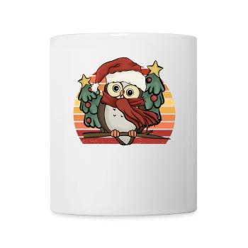 Cute Christmas Owl Christmas Owl Gift - Mug - white - Front