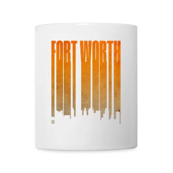 Fort Worth Skyline Gradient - Mug - white - Front