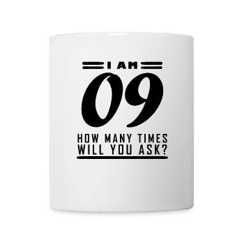 I am 9 – 9th birthday gift - Mug - white - Front