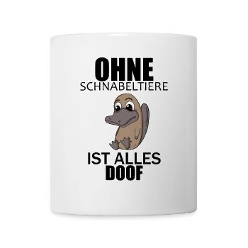 Schnabeltier - Tasse - Weiß - Vorne