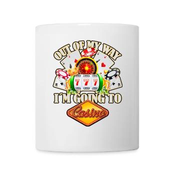 Lustiger Casino Spruch für echte Zocker - Tasse - Weiß - Vorne