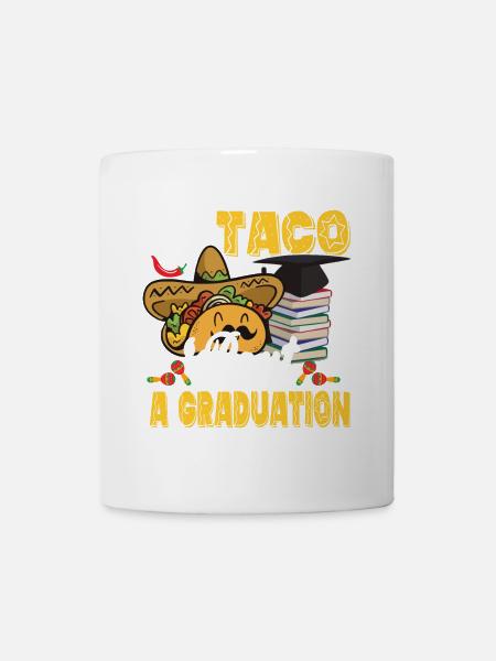 Tacos pour une cérémonie de remise des diplômes - Mug blanc - blanc