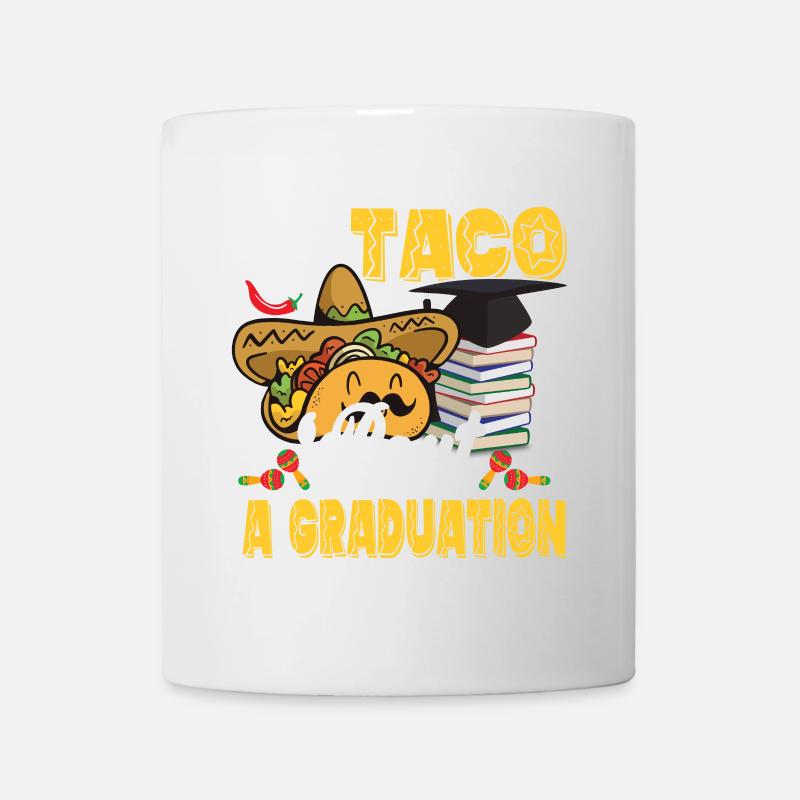 Tacos pour une cérémonie de remise des diplômes - Mug blanc - blanc