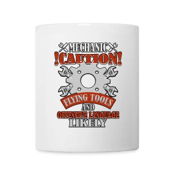 Lustiger Spruch Mechaniker Handwerker - Tasse - Weiß - Vorne