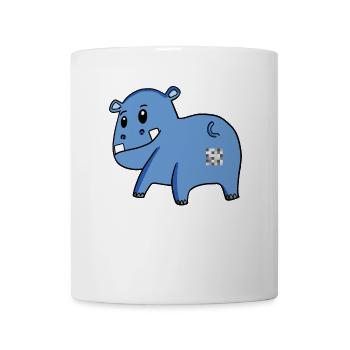 Hippo Ass - Hippopotamus Butt - Mug - white - Front