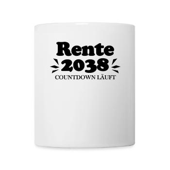 Rente 2038 Ruhestand Rentner Renteneintritt - Tasse - Weiß - Vorne