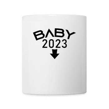 Grossesse 2023 - Cadeau de grossesse - Mug blanc - blanc - Devant